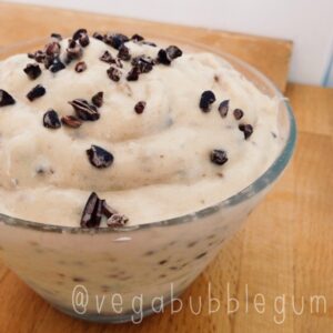 Chocolate chip cookie dough nicecream